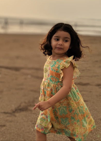Cotton Malmal Dress | Bugs &amp; Beetles | 0-12Y