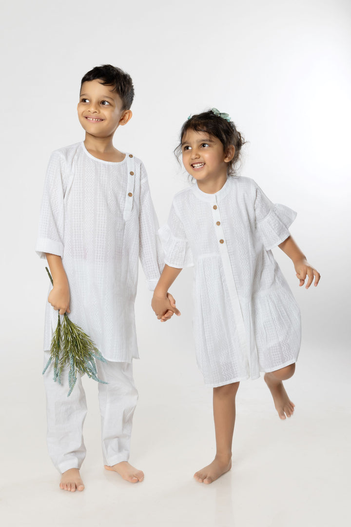 white kurta boys, white fashionable trendy dress for girls