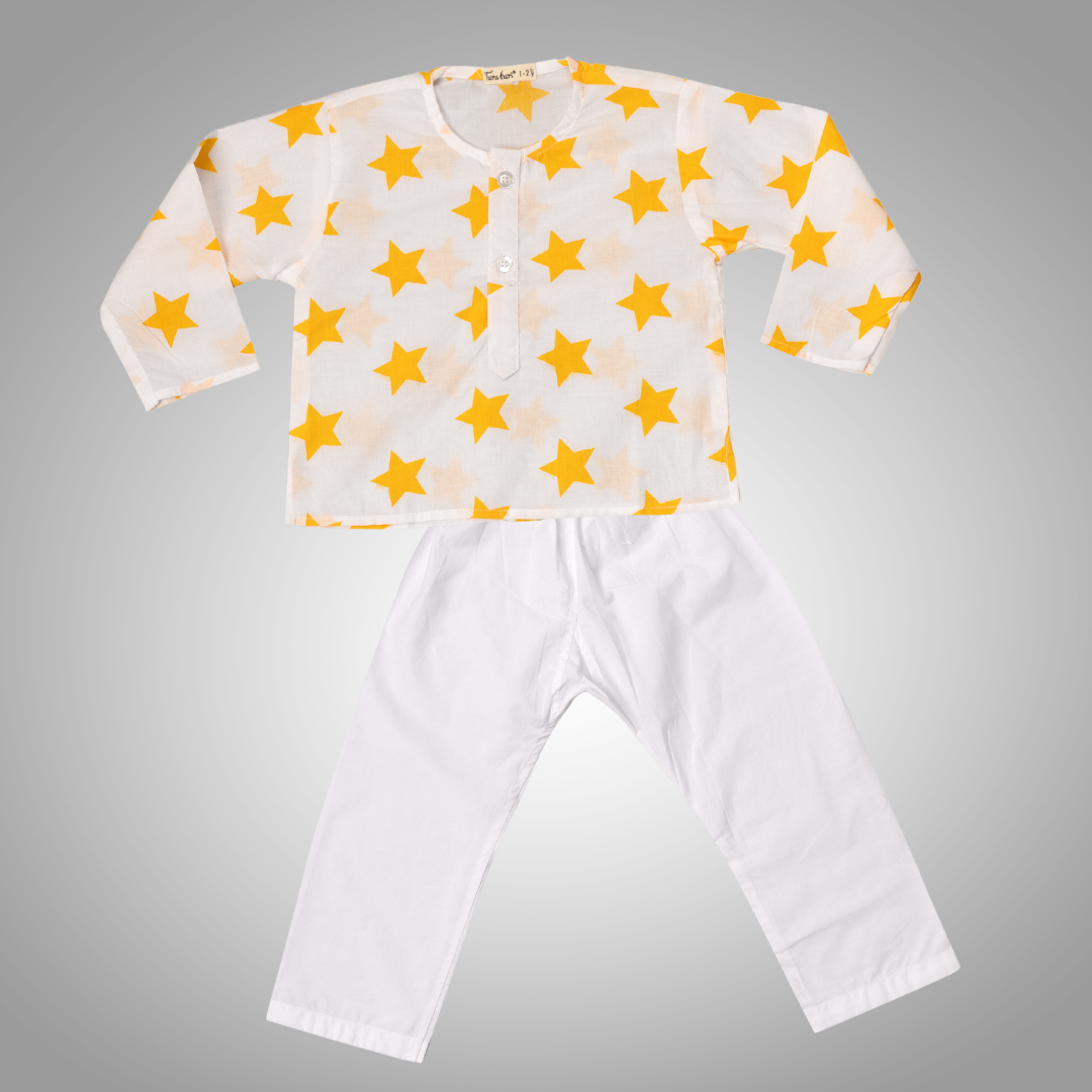 Cotton Night Wear for Kids Stars
