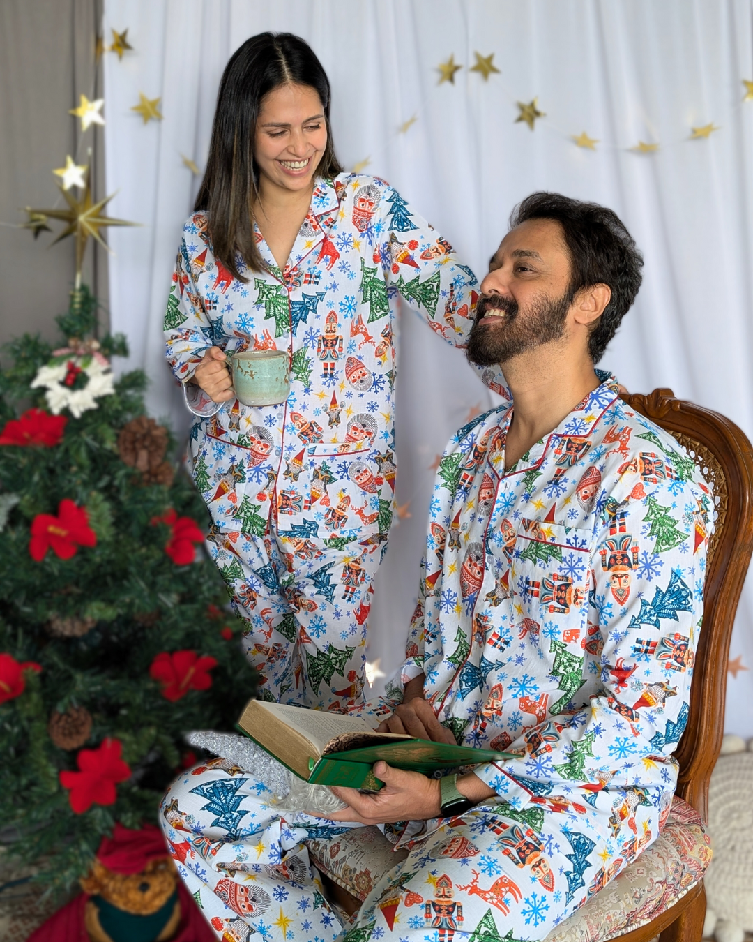 Cotton Night Suit, Men | Christmas Rock
