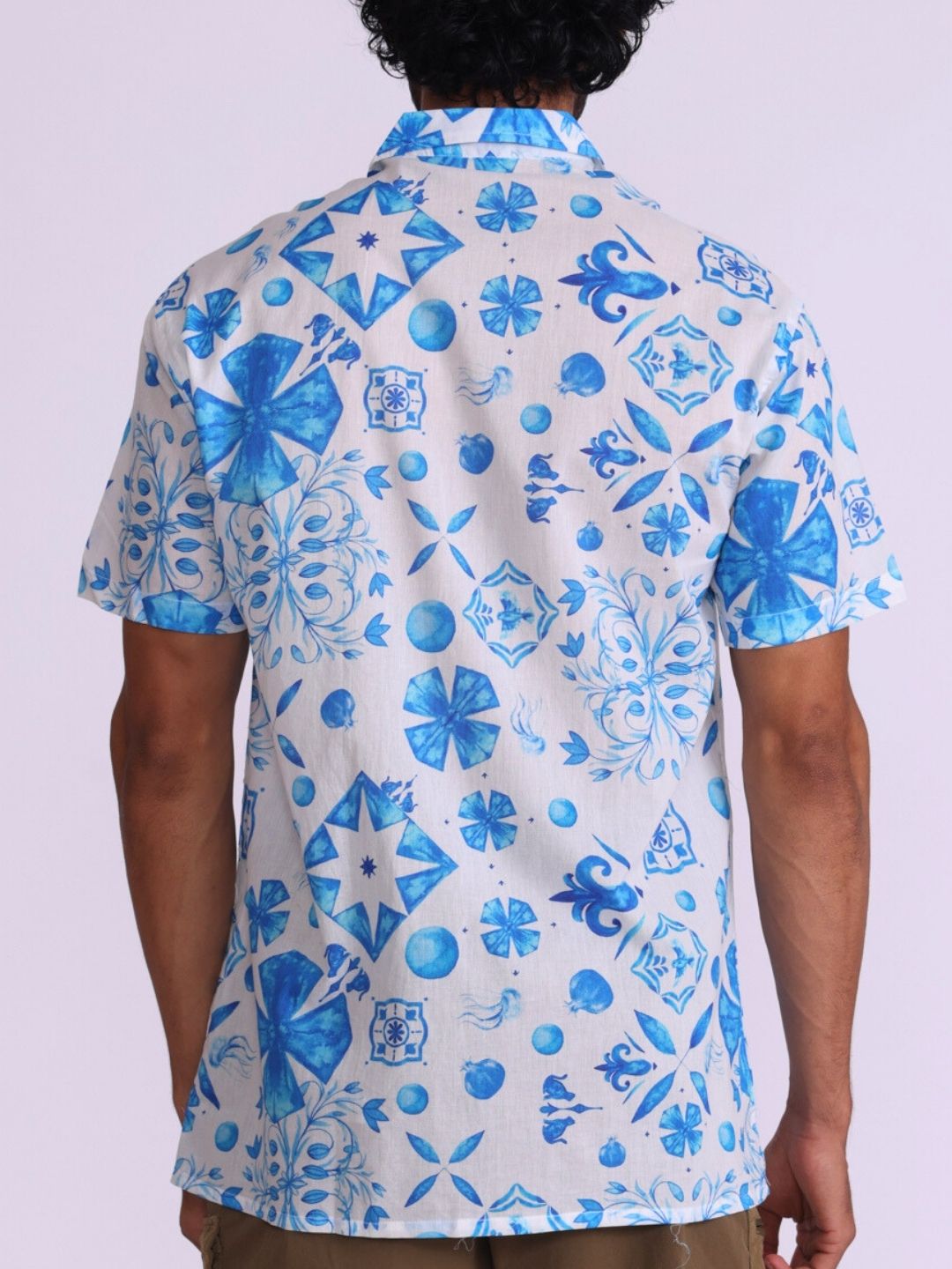 Men’s Cotton Shirt | Azure