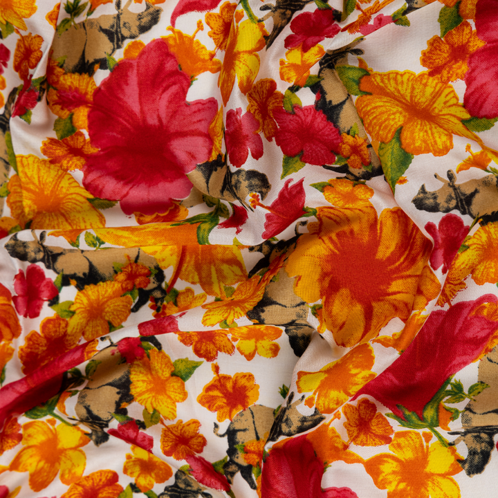 Modal Fabric | Hibiscus