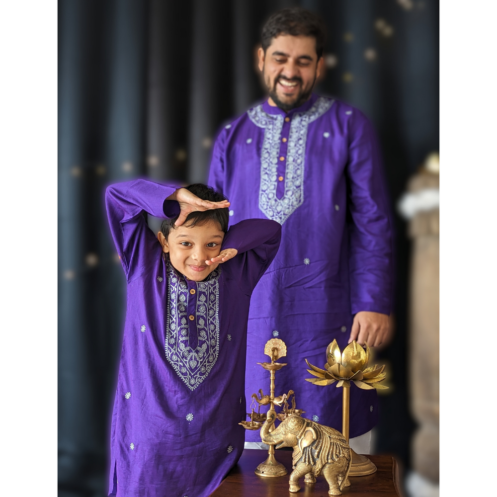 purple kurta for boys and men