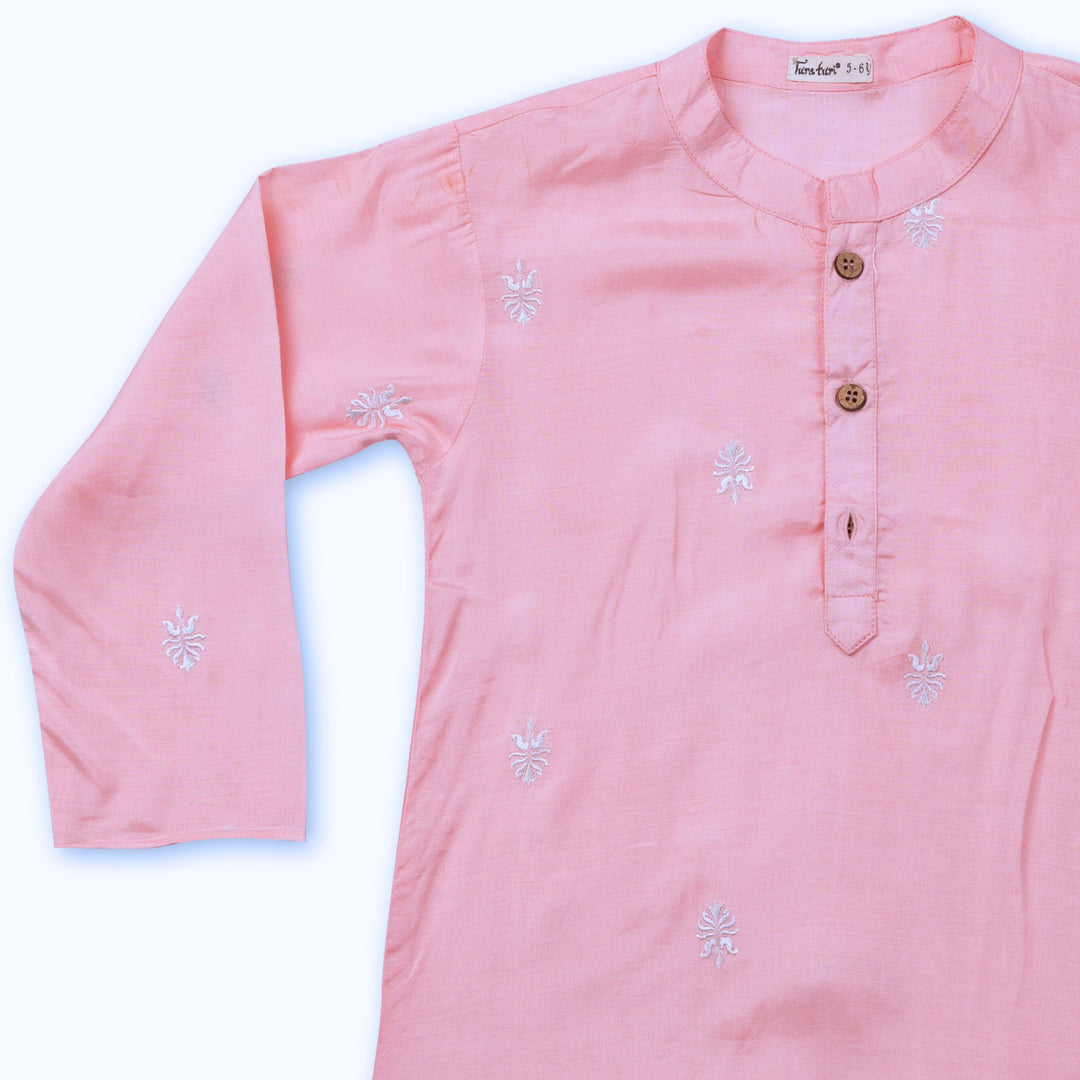 Embroidered Viscose Silk Men&