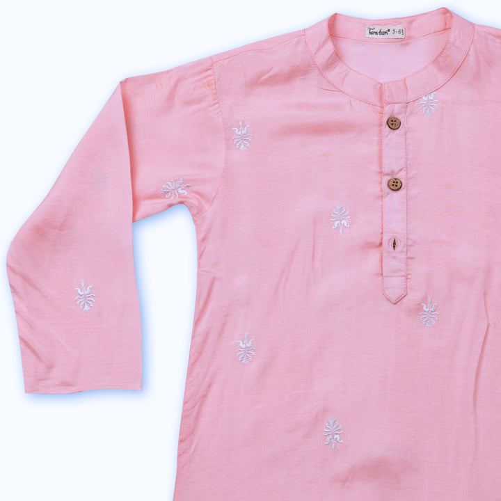 Embroidered Viscose Silk Men&