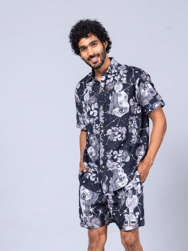 Men’s Cotton Shirt &amp; Shorts Set | Luna