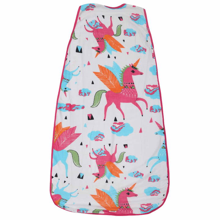 Baby Sleeping Bag | Cotton Malmal | Flying Unicorn