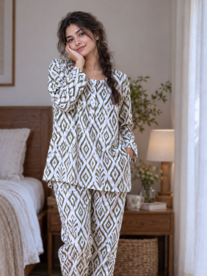 pure cotton no bra needed braless nightsuit for women