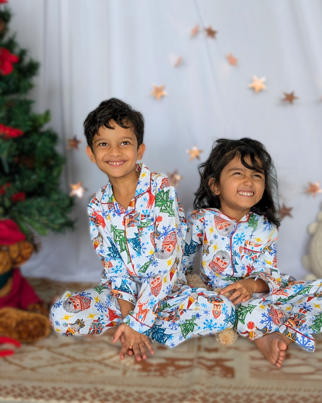 Cotton Night Suit for Kids | Christmas Rock