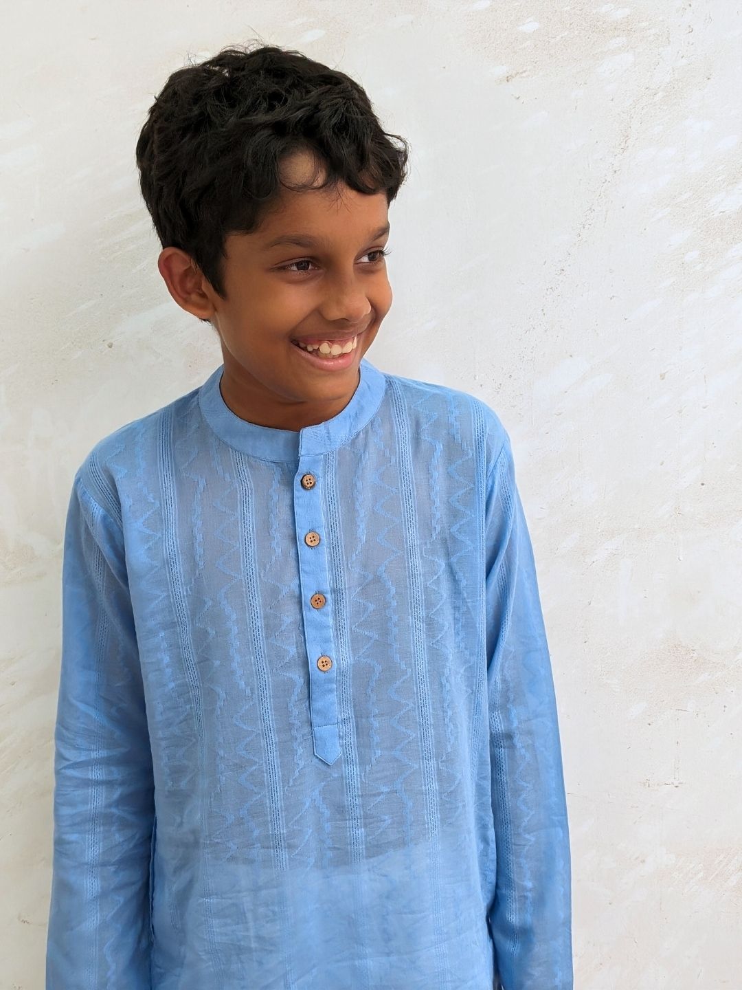 Cotton Kurta for Boys, Men | Colour Pop, Powder Blue