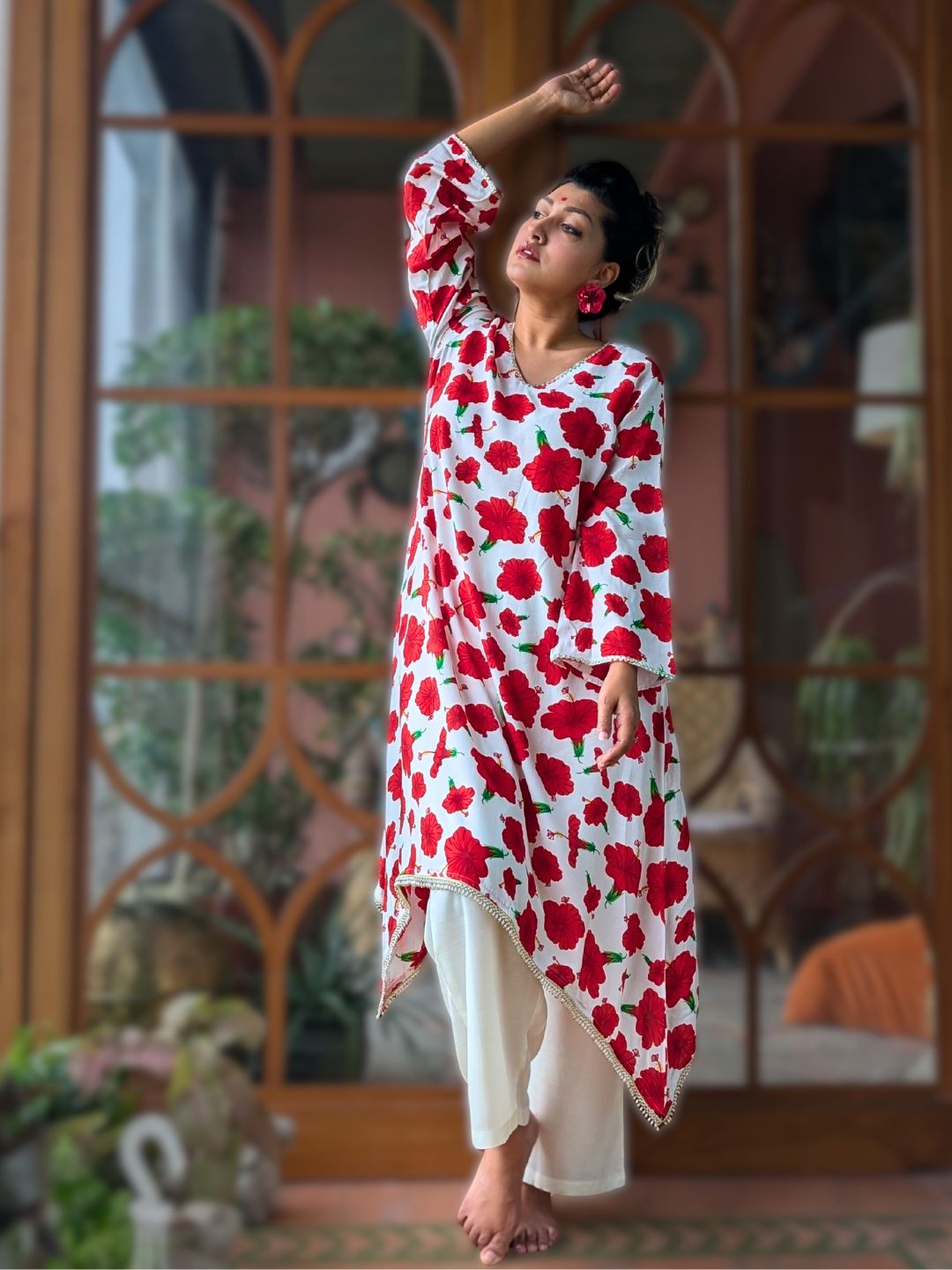 Women's Viscose Silk Kurta with Pants | Jabakusum