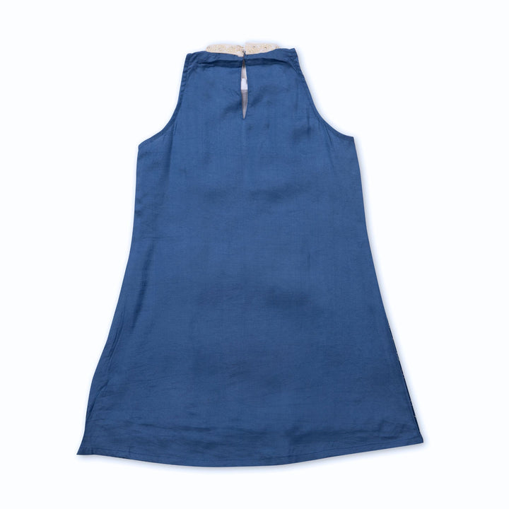 Embroidered Girls Kurta &amp; Palazzo Pants | Blue Rose