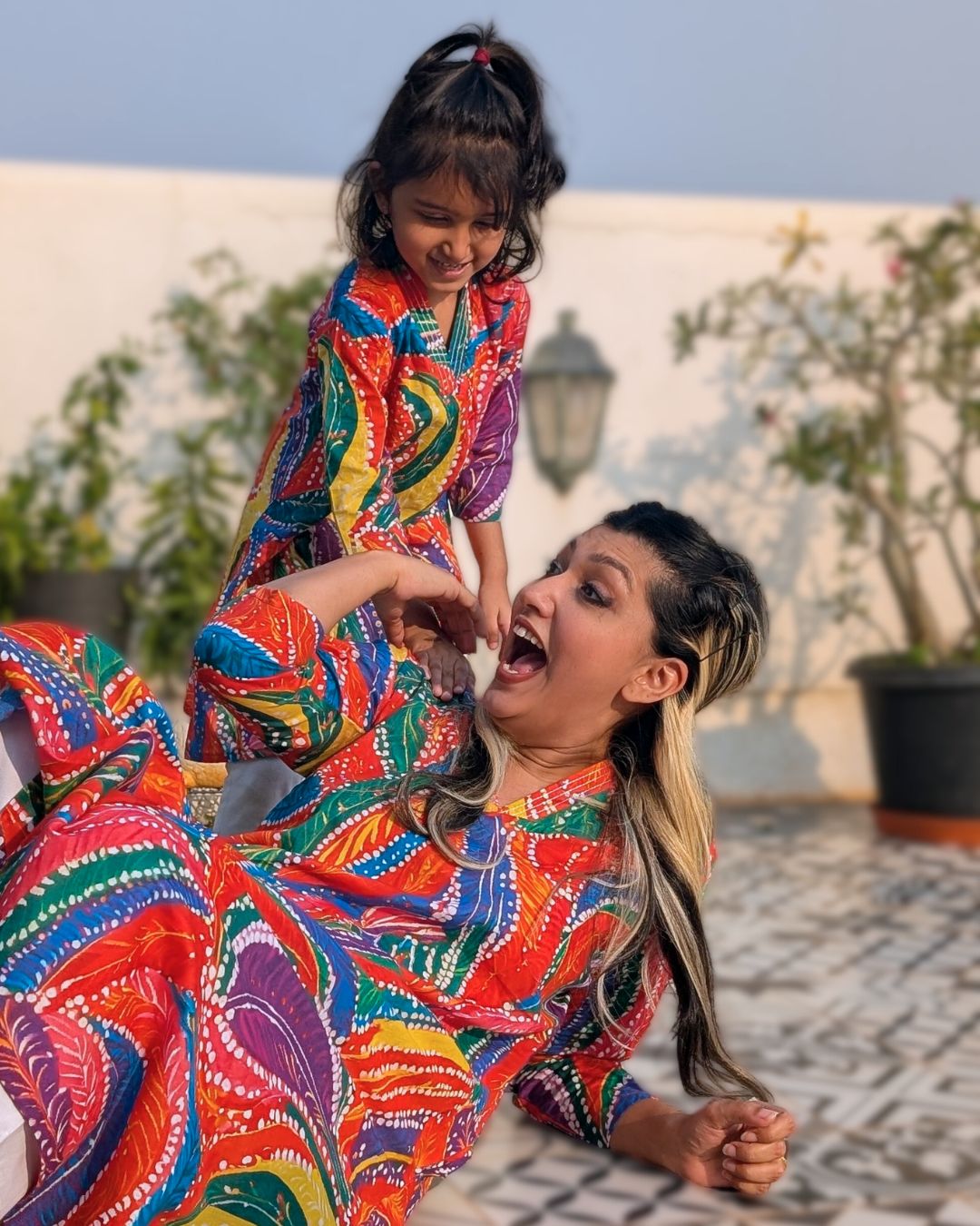 Holi print Cotton Kurta for Girls, Women | Rangeela
