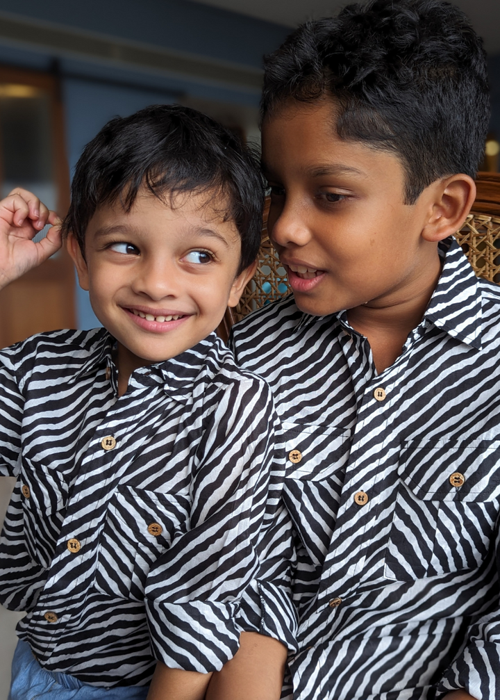 Cotton Shirt for Boys, Men | Leheriya Black