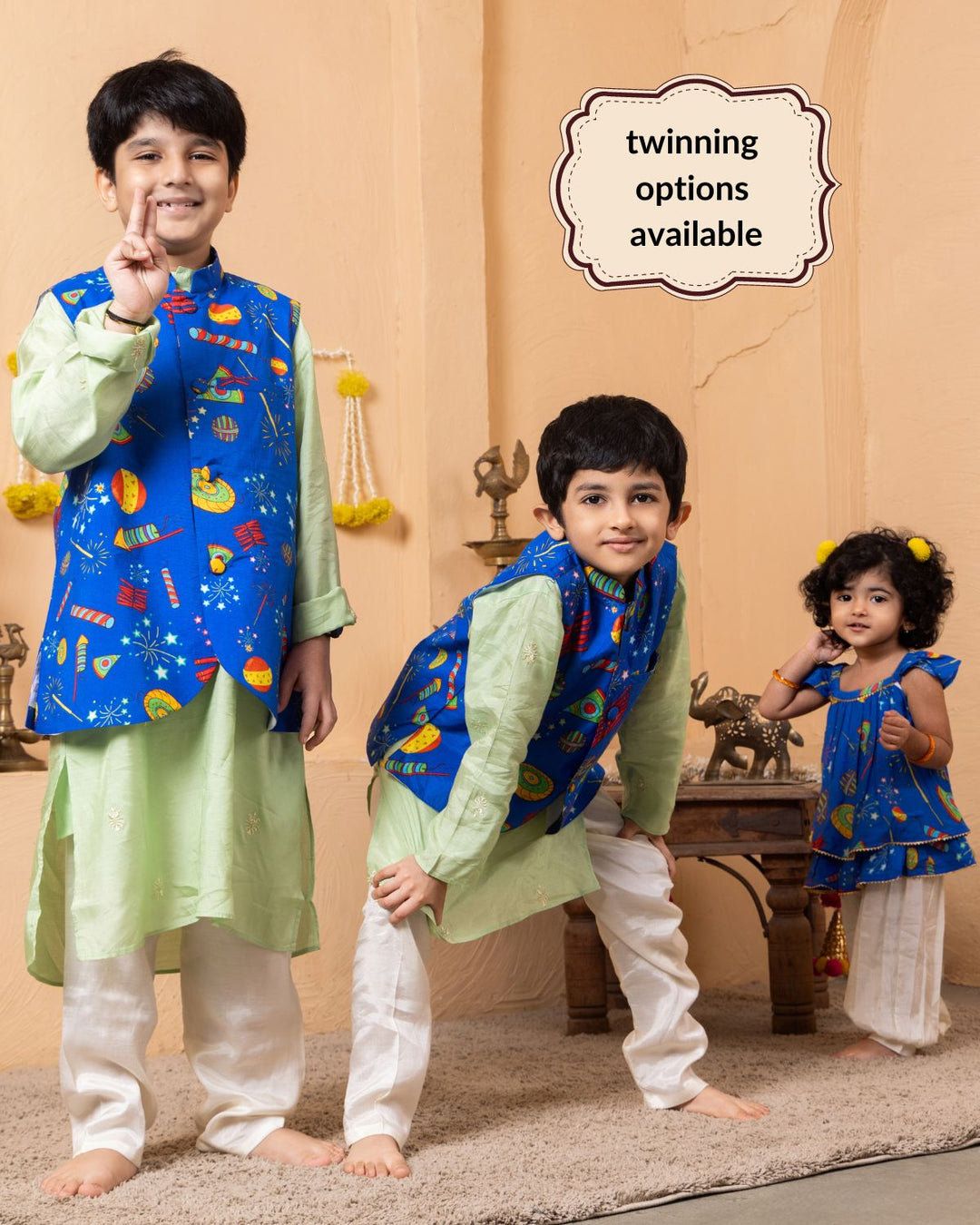 Silk Nehru Jacket for Boys, Men | Phooljhari