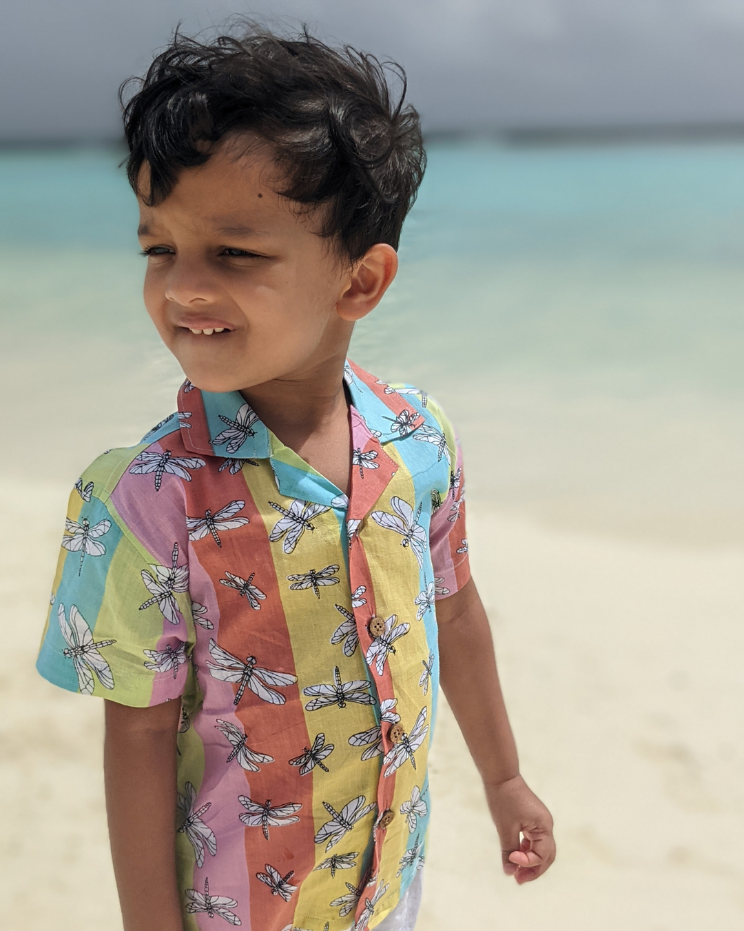 Cotton Beach Shirt | Dragonfly