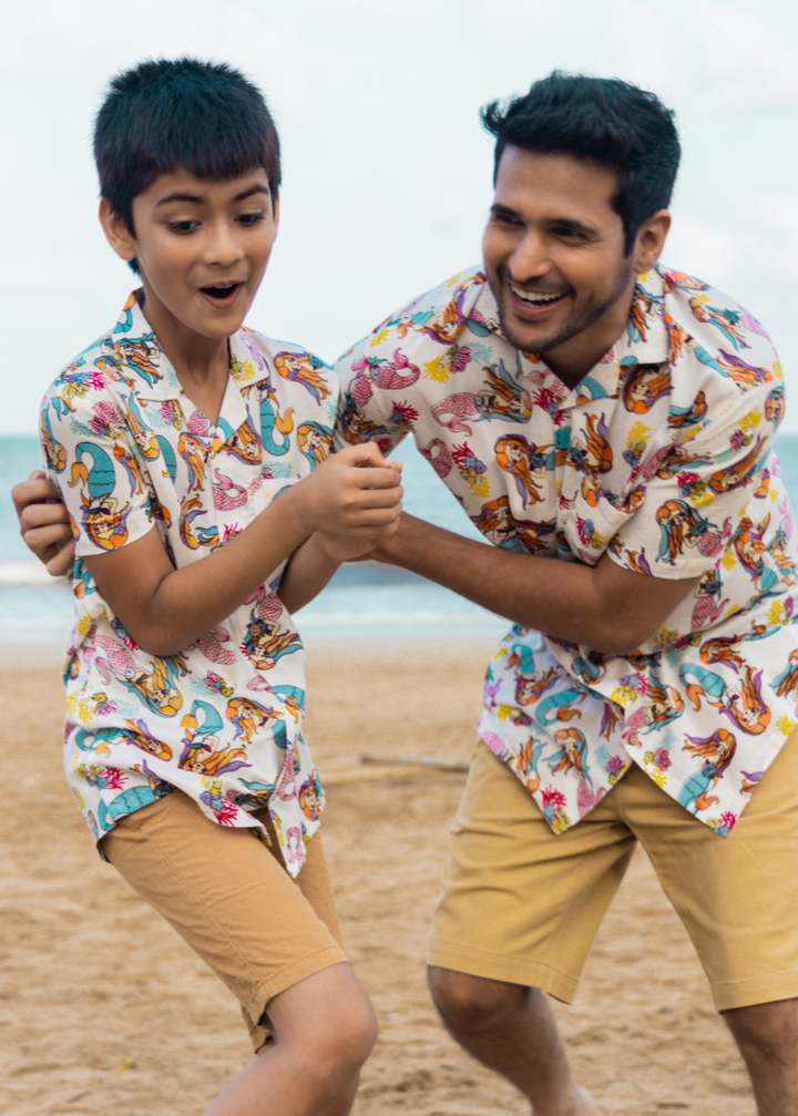 Beach Shirt | Mermaid White