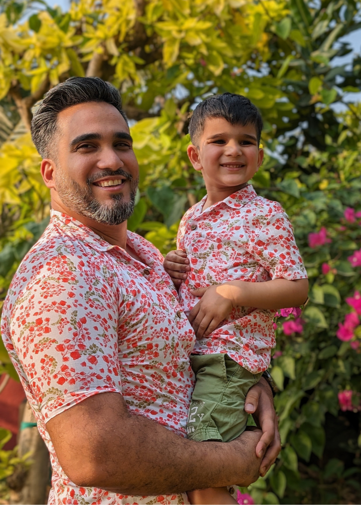 Cotton Beach Shirt | Bougainvillea