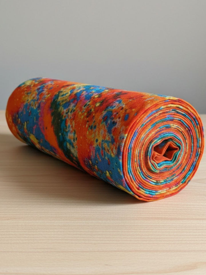 Cotton Malmal Fabric | Holi print | Gulaal