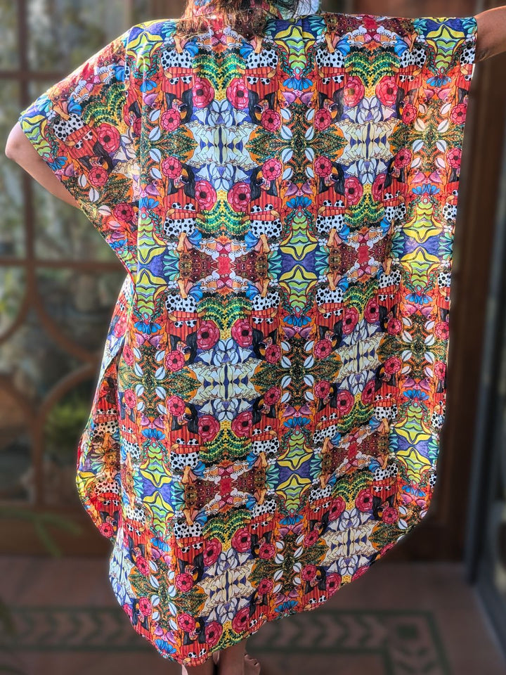 anindita bose print shirt-dress wearable art