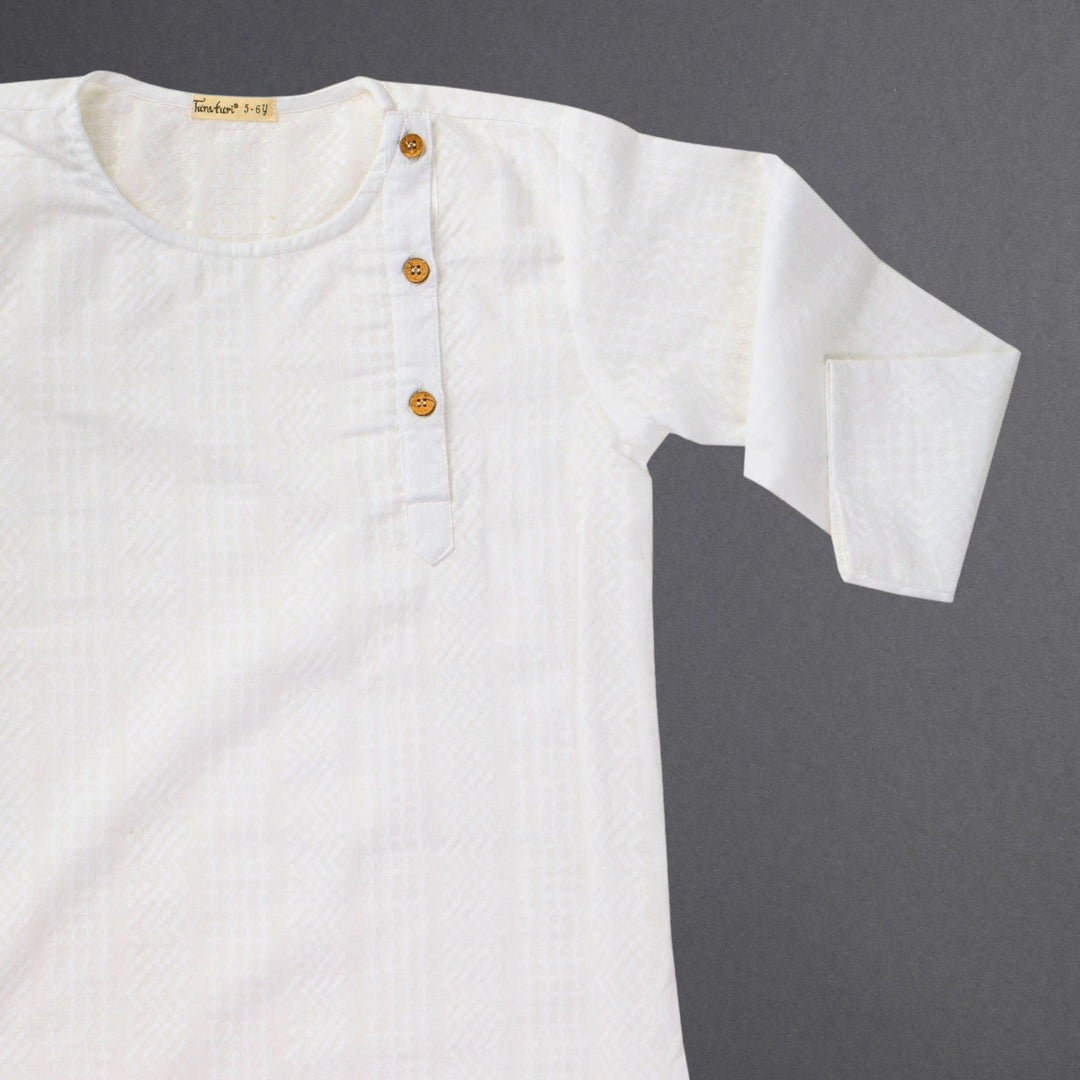 white cotton kurta boys