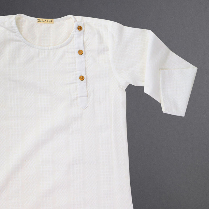 white cotton kurta boys