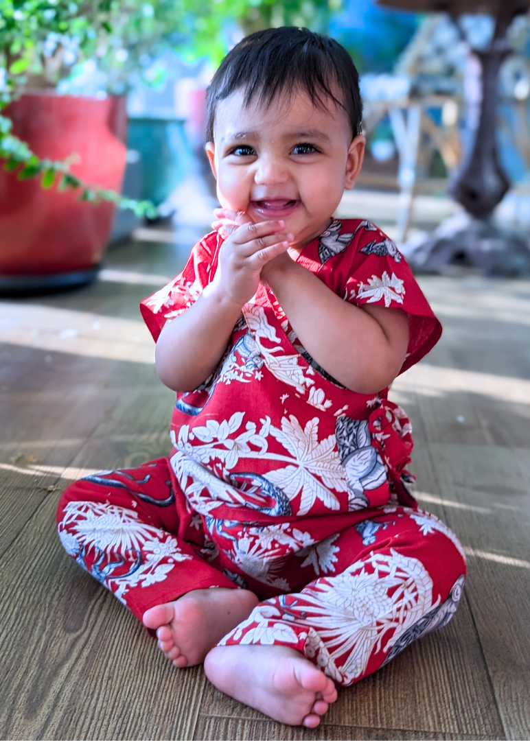 newborn baby jhabla outfit co-ord set