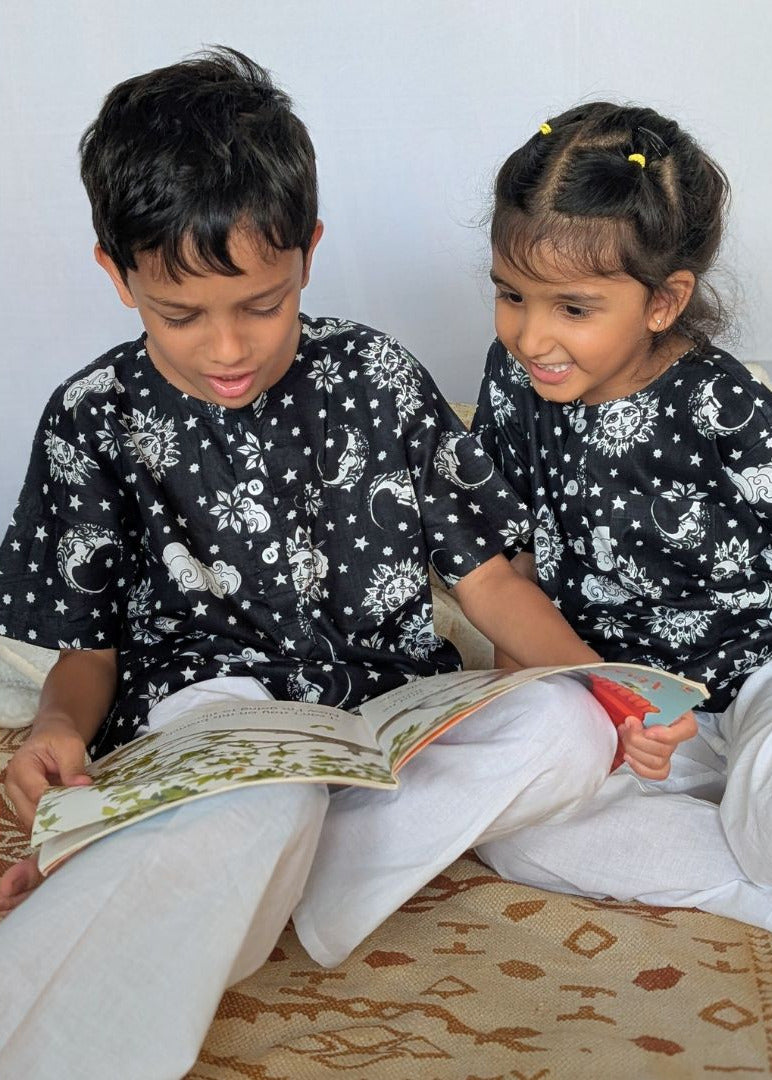 organic cotton malmal nightsuit for kids 