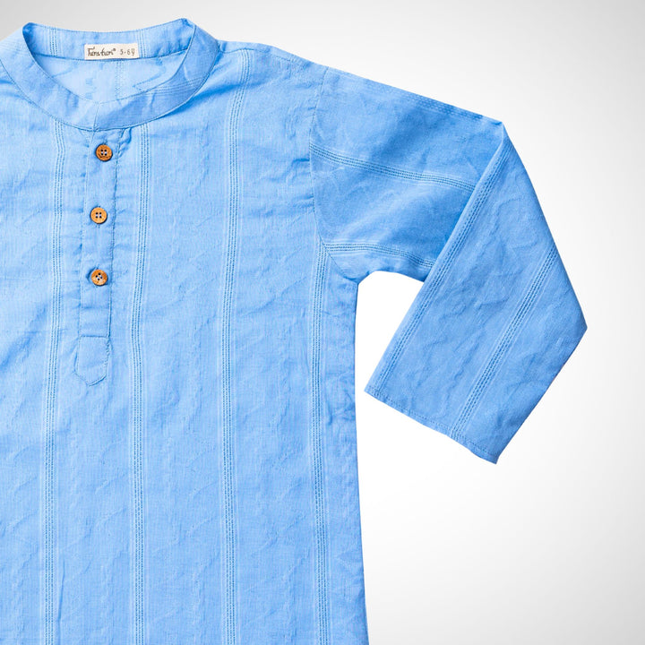 Cotton Kurta for Boys, Men | Colour Pop, Powder Blue