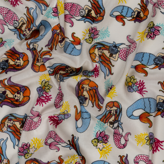Modal Fabric | Mermaid, White
