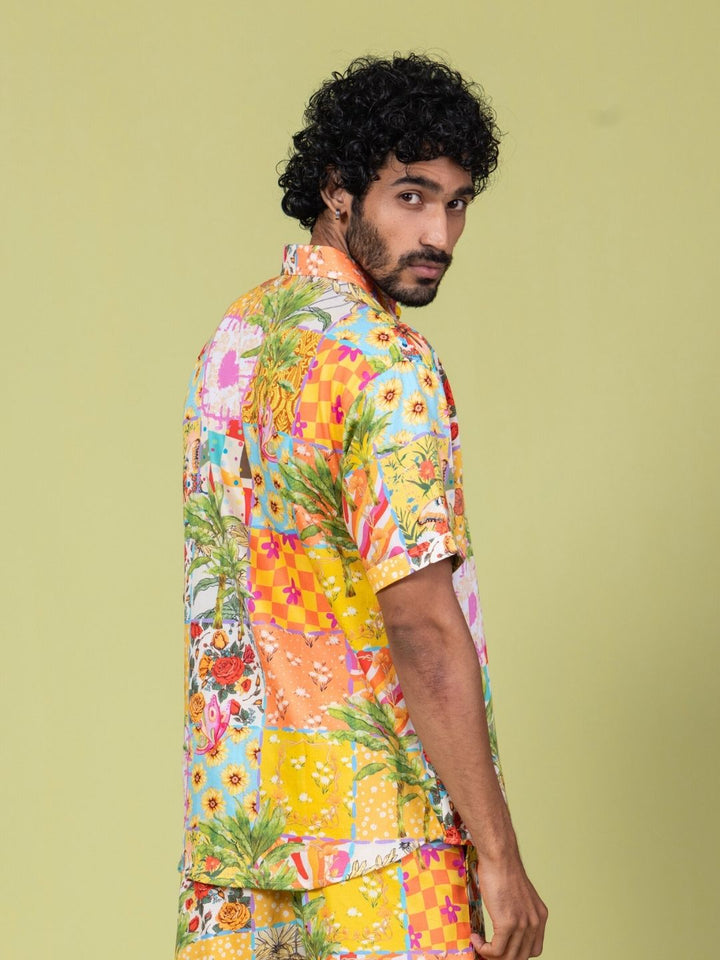 Men’s Cotton Shirt &amp; Shorts Set | Summertime