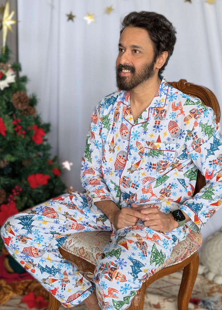 Cotton Night Suit, Men | Christmas Rock