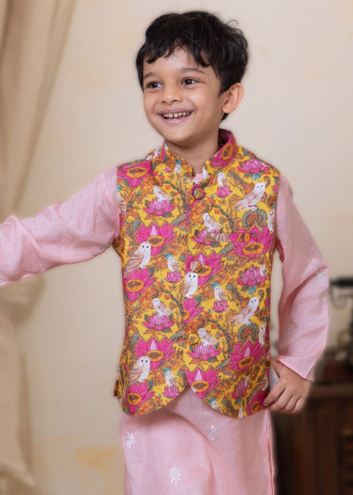 Silk Nehru Jacket for Boys, Men | Kamala