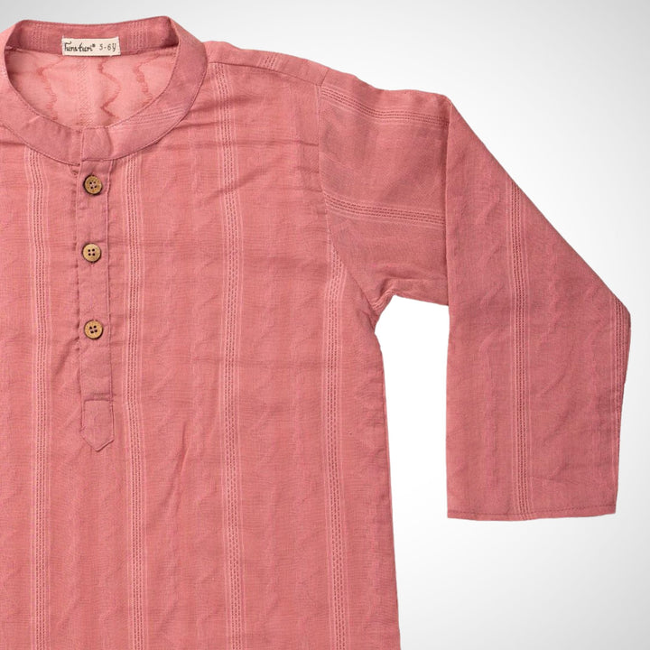soft cotton kurta boys pink