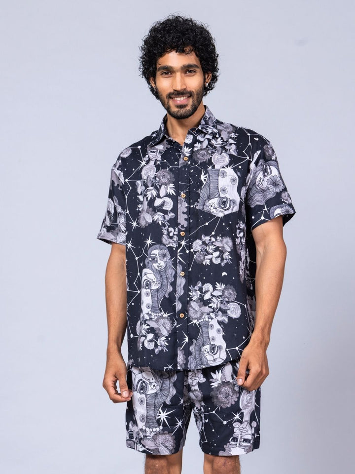 Men’s Cotton Shirt &amp; Shorts Set | Luna