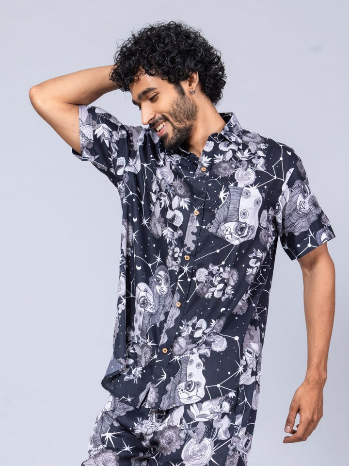Men’s Cotton Shirt &amp; Shorts Set | Luna