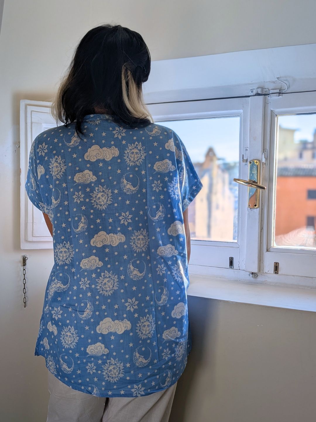 Women's Cotton 'No Bra' Night Suit | Nayantaara Blue