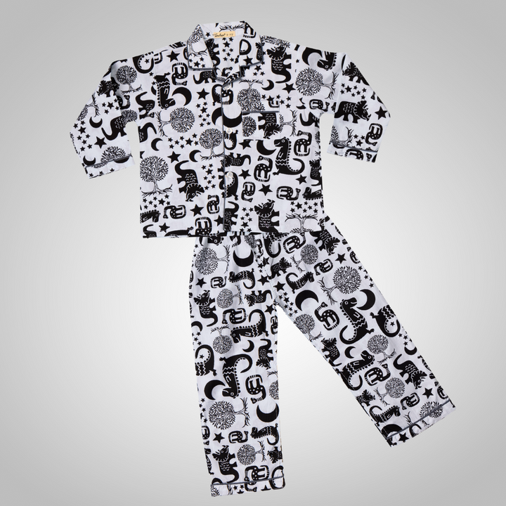 Cotton Night Suit for Kids | Dinosaur Dancing