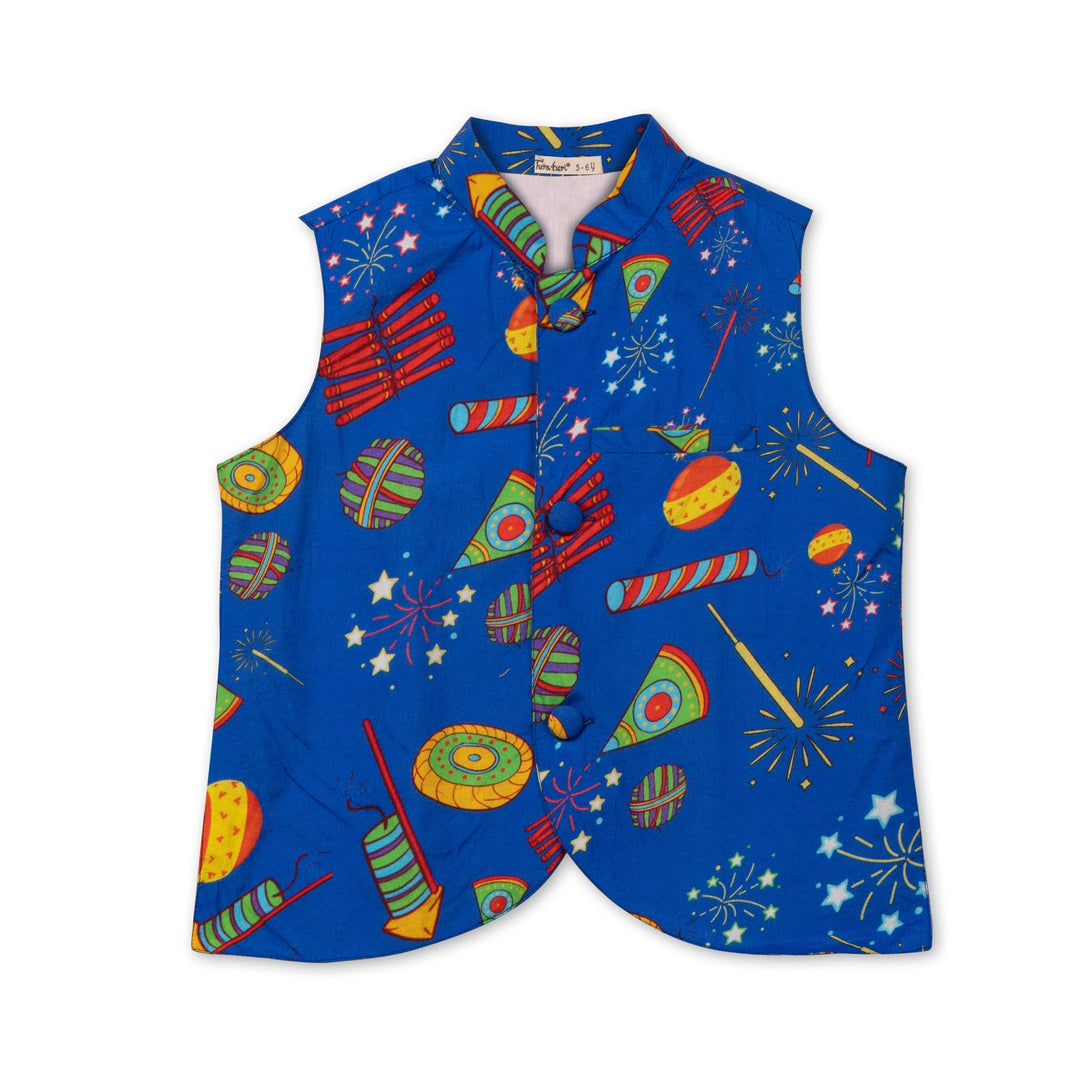 Silk Nehru Jacket for Boys, Men | Phooljhari
