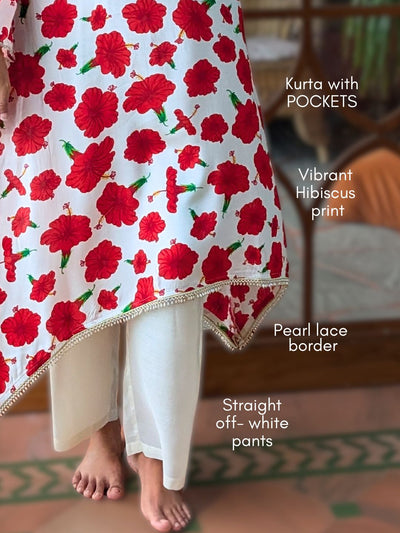 Women's Viscose Silk Kurta with Pants | Jabakusum