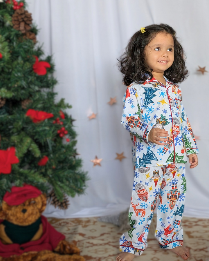 Cotton Night Suit for Kids | Christmas Rock