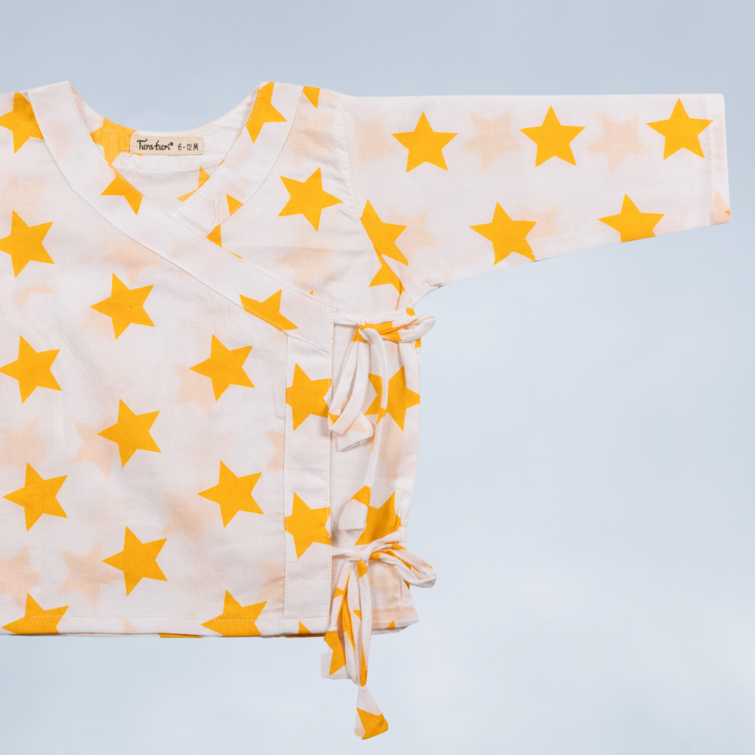 organic cotton jhabla vest for newborn baby