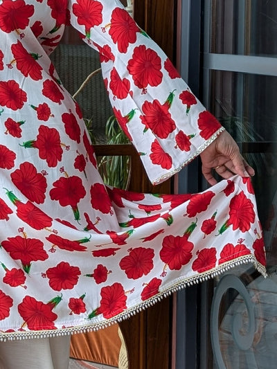 Women's Viscose Silk Kurta with Pants | Jabakusum