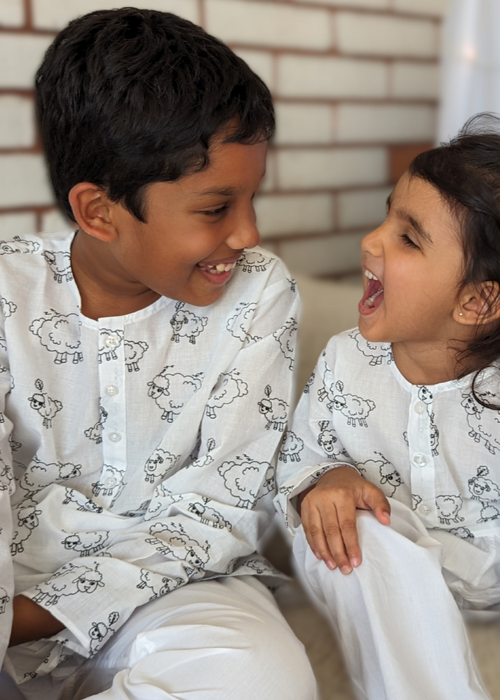 Cotton Night Wear for Kids | Counting Sheep