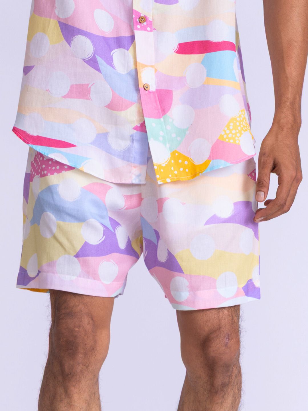 Men’s Cotton Shorts | Pastel Polka