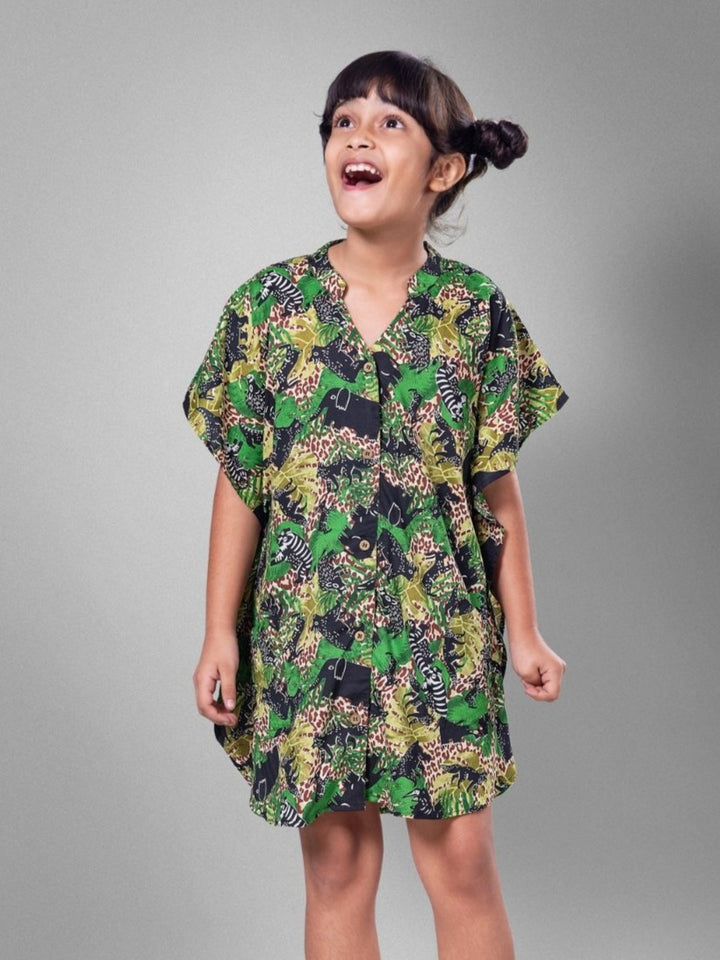 Girls Shirt Dress, Animal Safari print | Safari