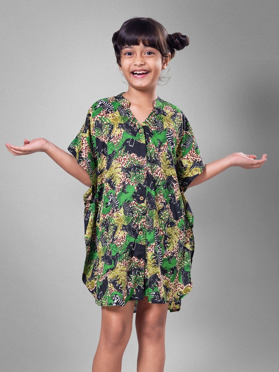 Girls Shirt Dress, Animal Safari print | Safari