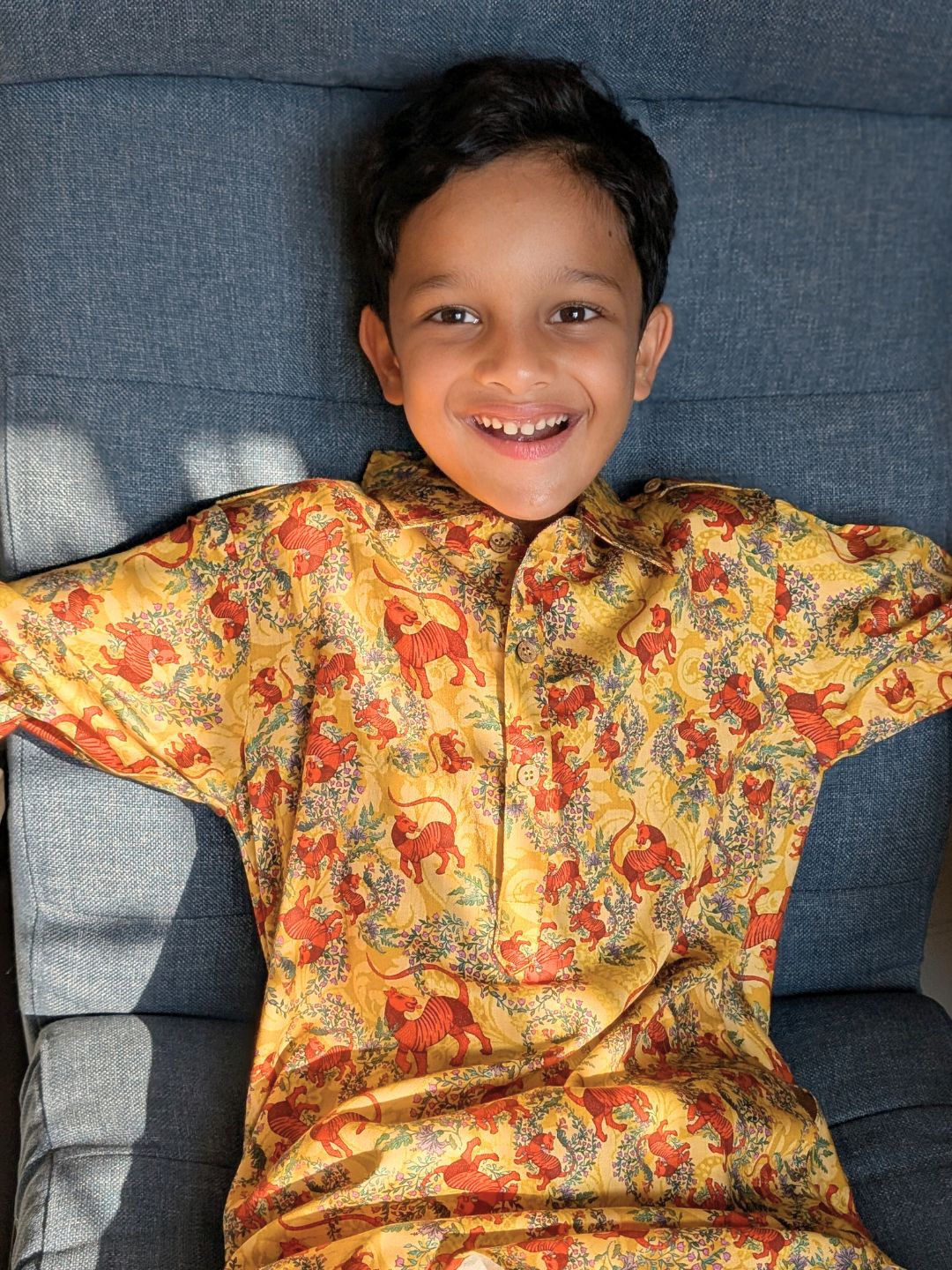 Cotton Pathani Kurta | Bhil Tiger
