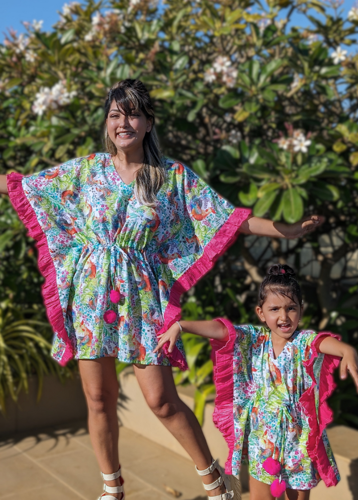 Cotton Malmal Beach Kaftan | Kukdoo Koo