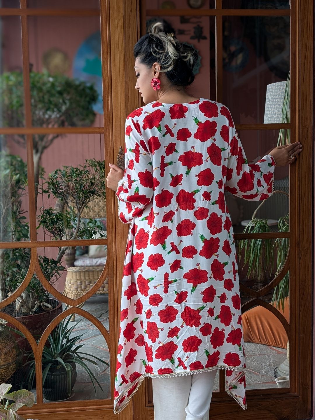 Women's Viscose Silk Kurta with Pants | Jabakusum